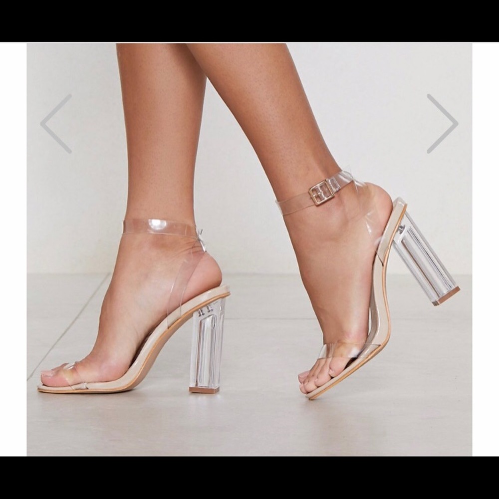 Clear heels